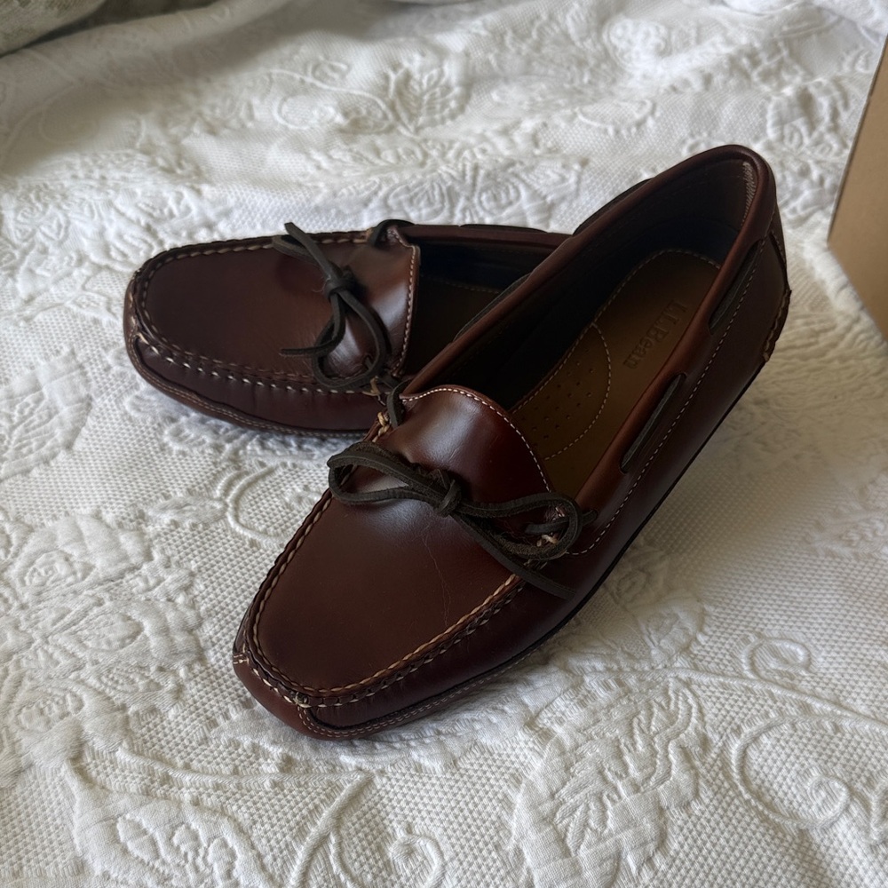 LL Bean leather bottom slippers